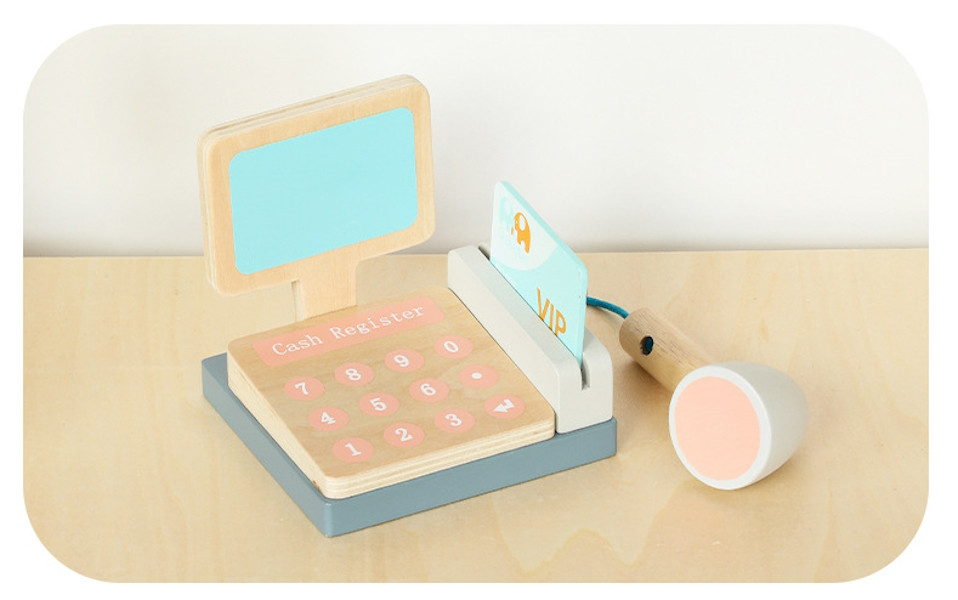 Eco Toys Houten Supermarkt Inclusief Accessoires