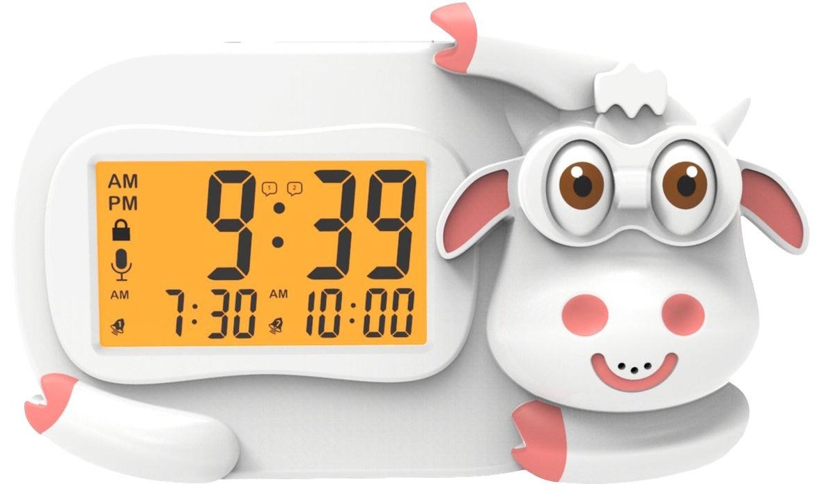 Eco Toys Koe Wit Digitale Kinderwekker Slaaptrainer