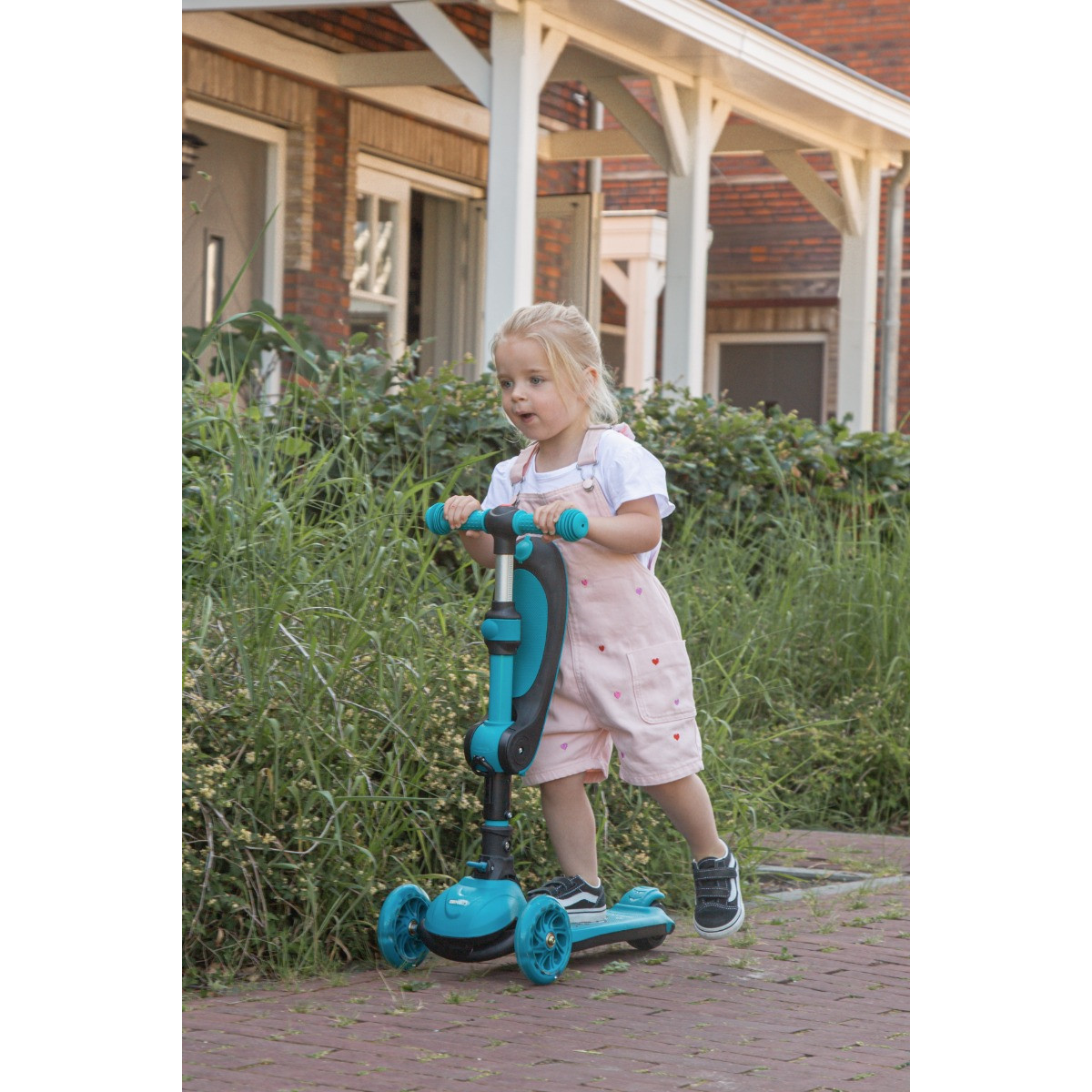 Eco Toys Lisa Blauw 2-in-1 Step/Loopfiets
