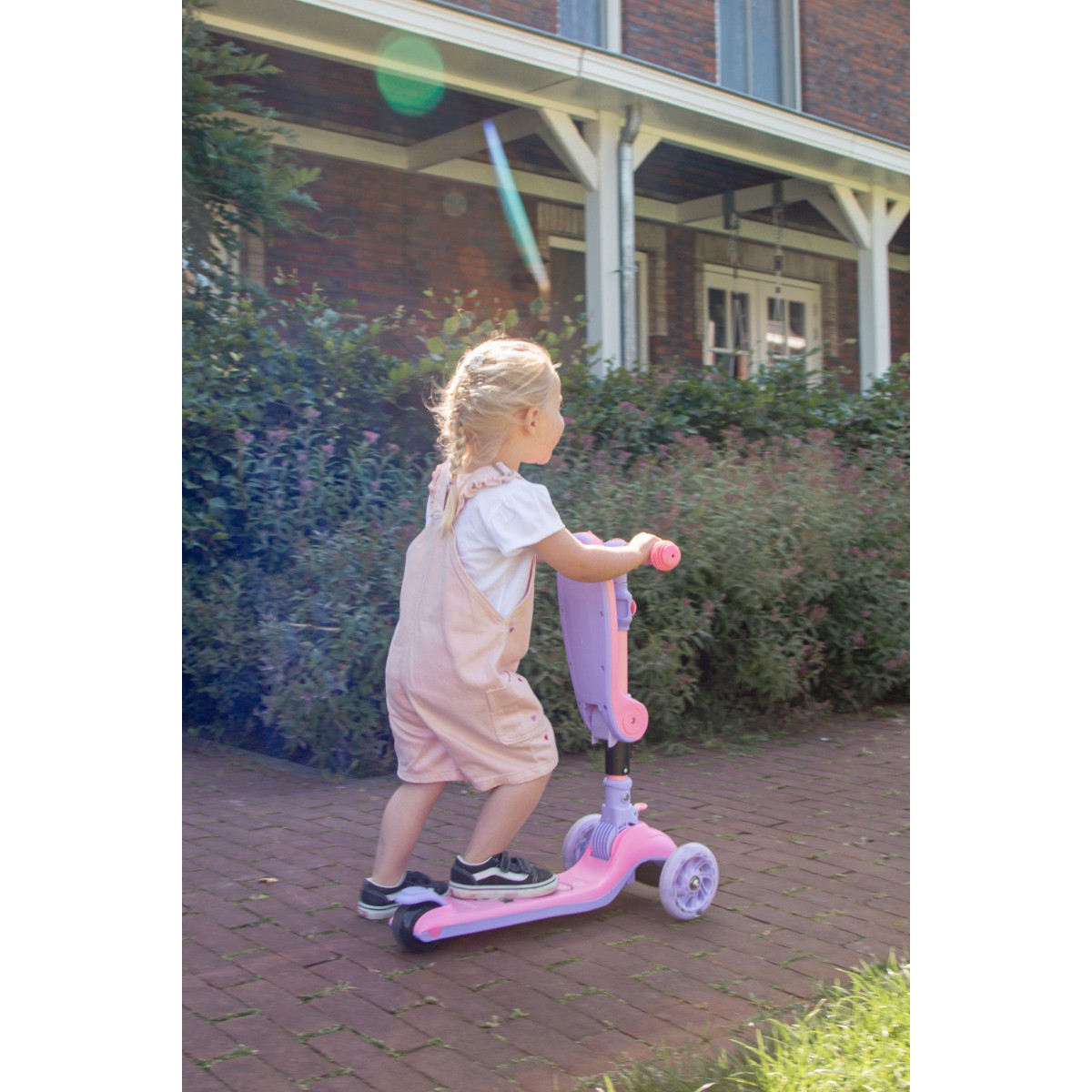 Eco Toys Lisa Roze 2-in-1 Step/Loopfiets