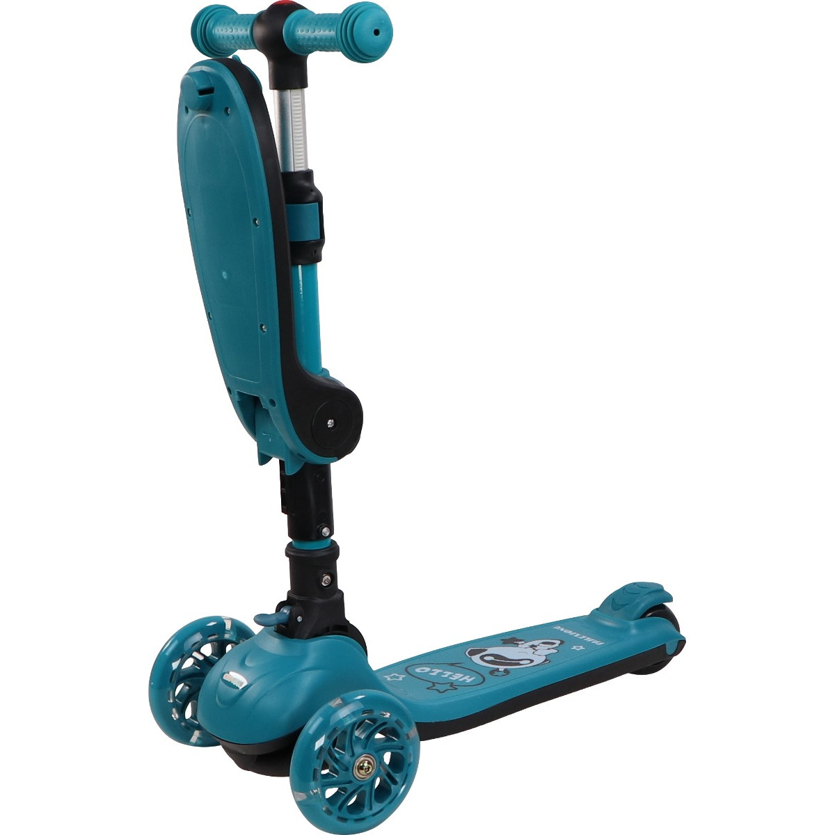 Eco Toys Lisa Blauw 2-in-1 Step/Loopfiets