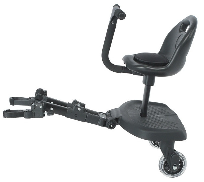 Eco Toys Meerijdplankje met Luxe Zitje voor Kinderwagen