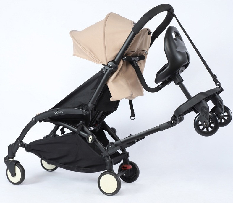 Eco Toys Meerijdplankje met Luxe Zitje voor Kinderwagen