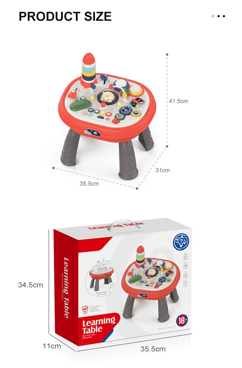 Eco Toys Multi Puzzel Speeltafel met Licht en Muziek