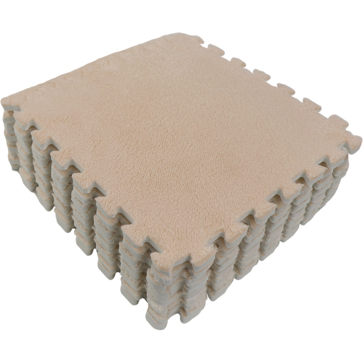 Eco Toys Nougat Pluche Schuimrubber Speelmat