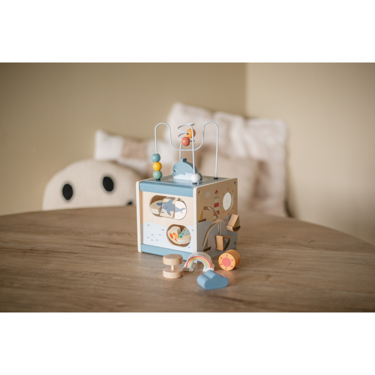 Eco Toys Oceaan Houten Activiteitenkubus