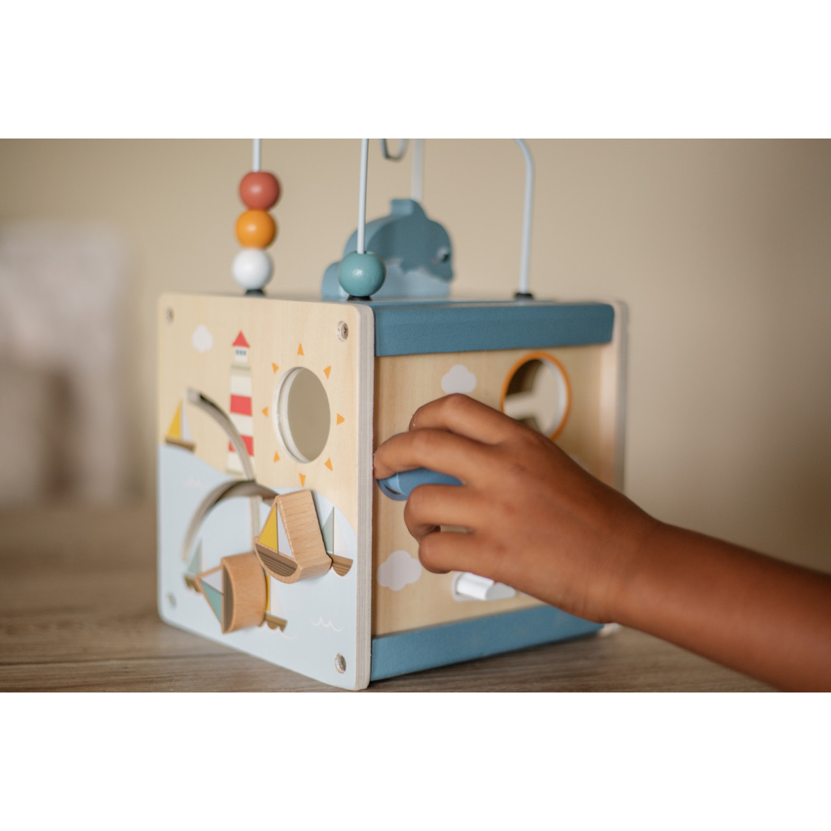 Eco Toys Oceaan Houten Activiteitenkubus