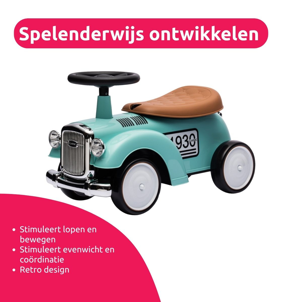 Eco Toys Retro Stonegreen Loopauto