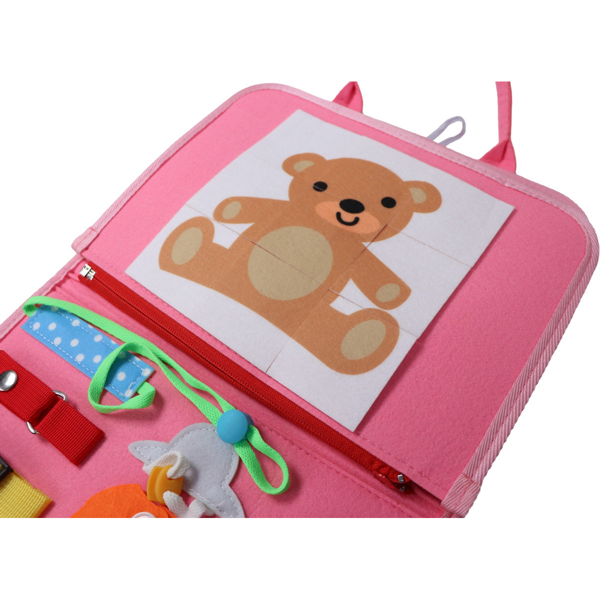 Eco Toys Roze Busy Board Activiteitenboek