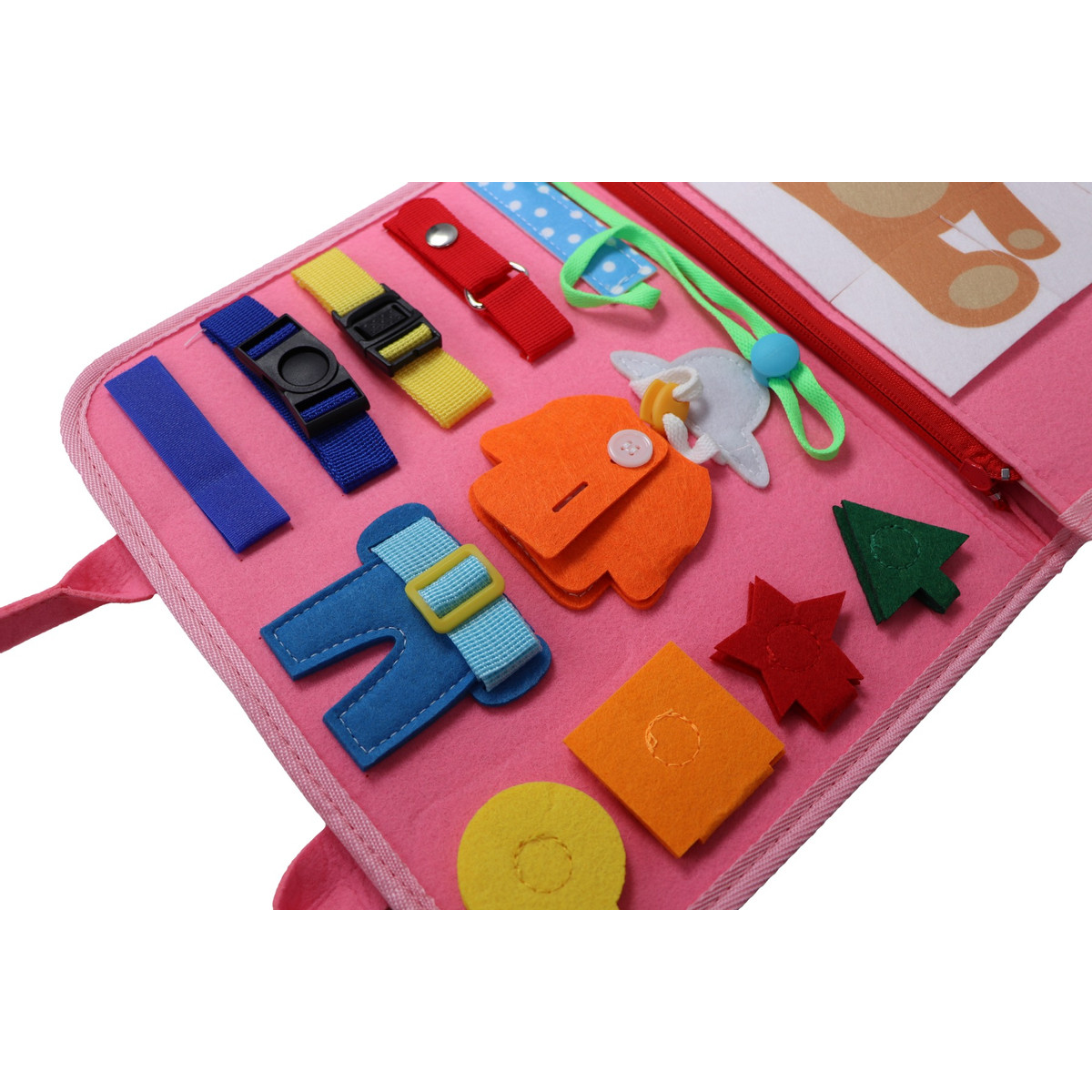 Eco Toys Roze Busy Board Activiteitenboek