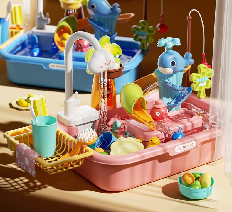 Eco Toys Roze Dolfijn Elektrische Watertafel