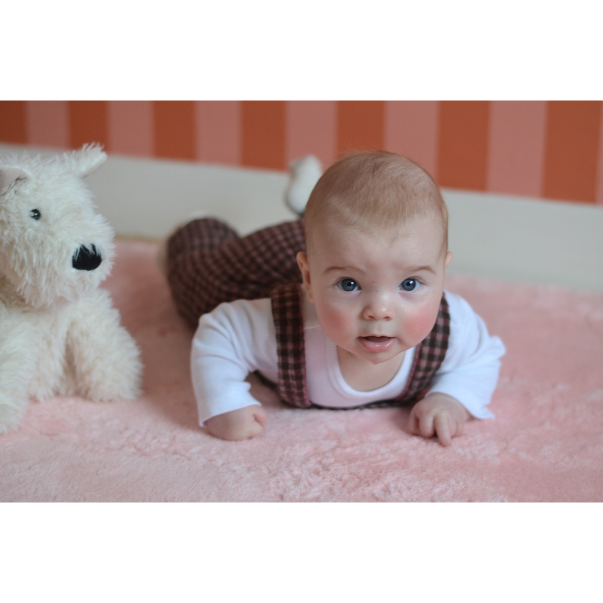 Eco Toys Roze Pluche Schuimrubber Speelmat