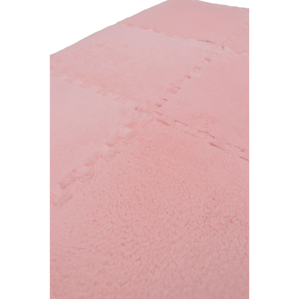 Eco Toys Roze Pluche Schuimrubber Speelmat