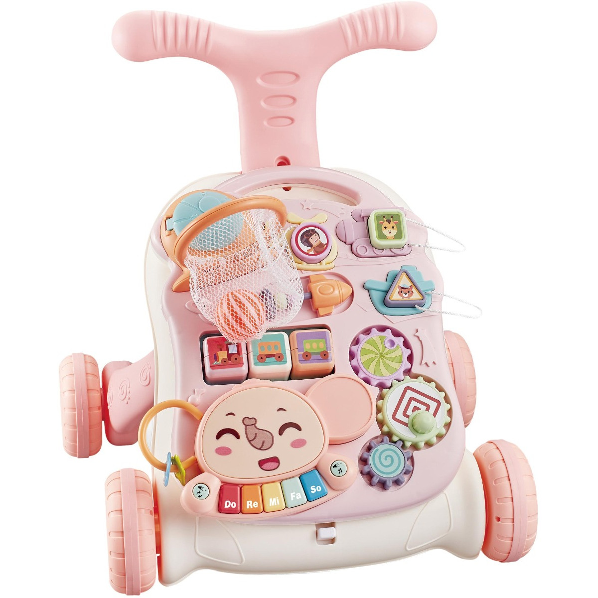 Eco Toys Study Desk Walker Pink Loopwagen