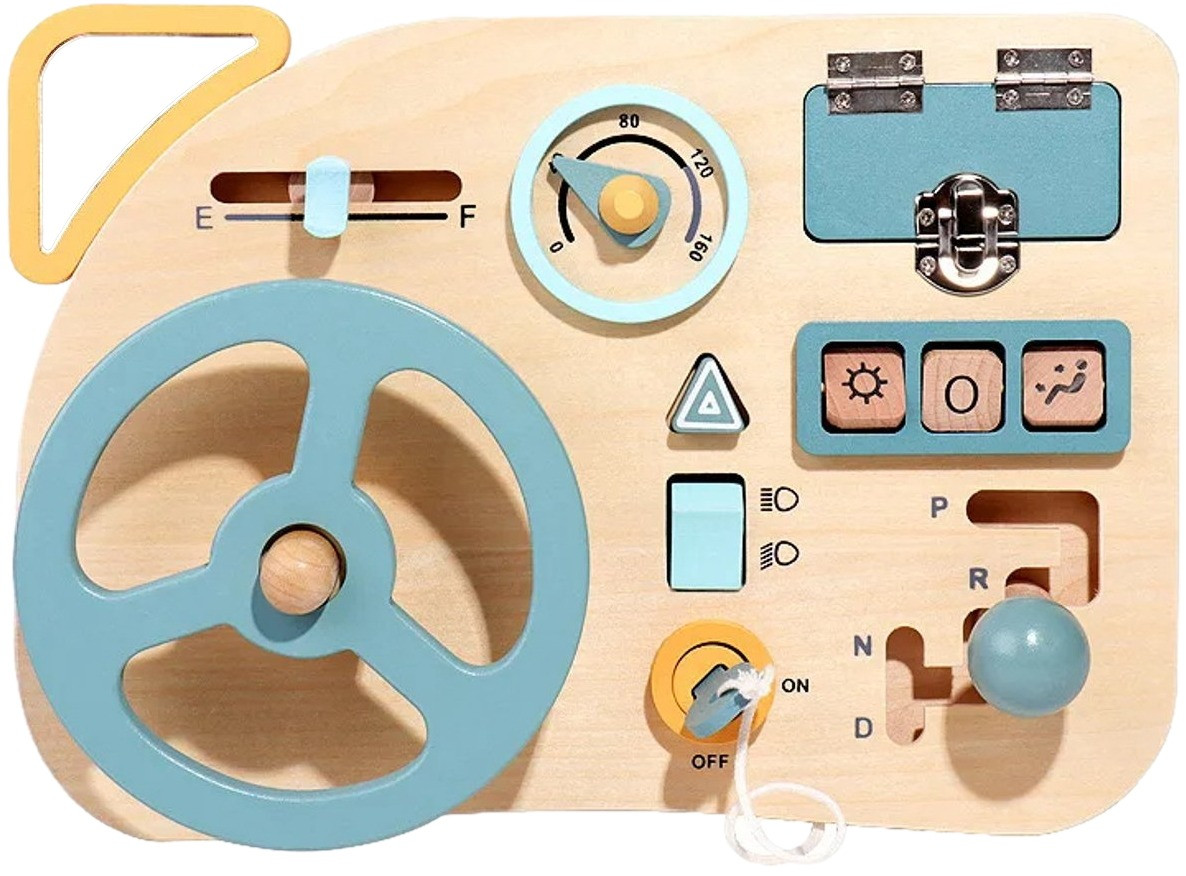 Eco Toys Stuur Houten Activiteitenbord