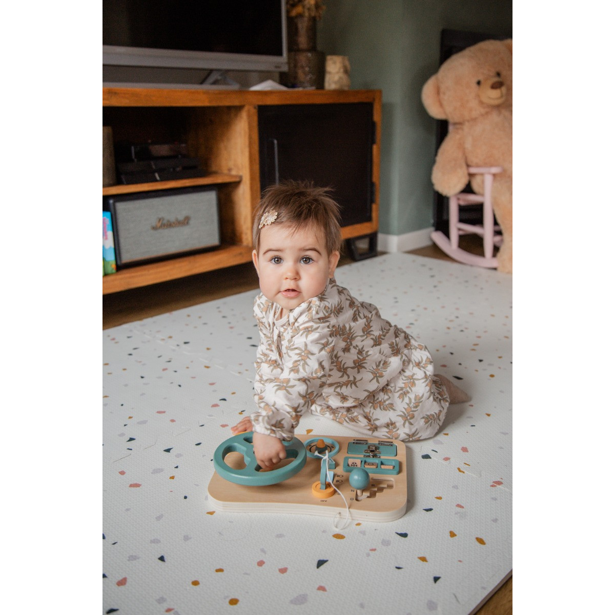 Eco Toys Stuur Houten Activiteitenbord