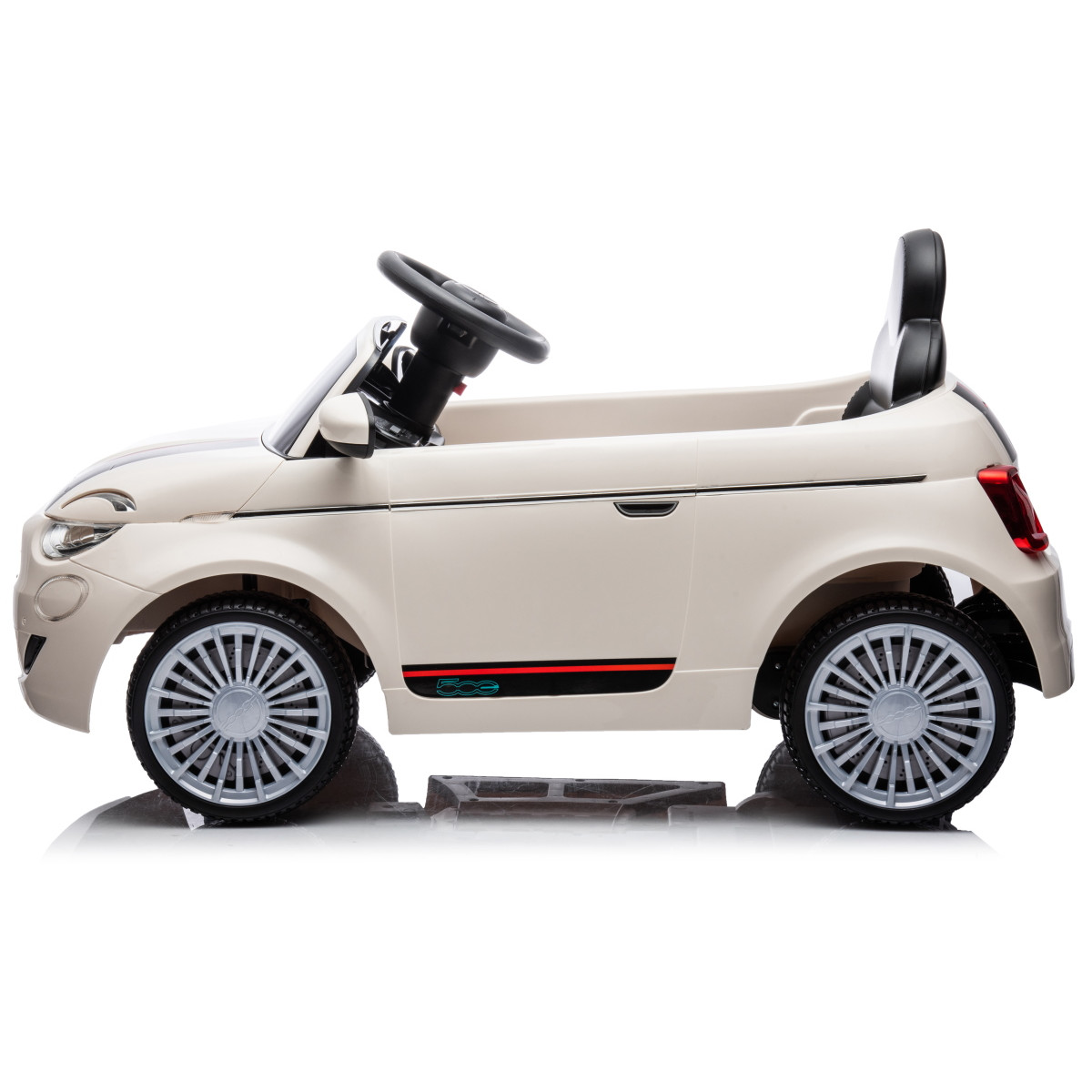 Eco Toys Wit Elektrische Fiat 500 Kinderauto