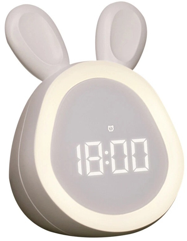 Eco Toys Wit Konijn Kinderwekker