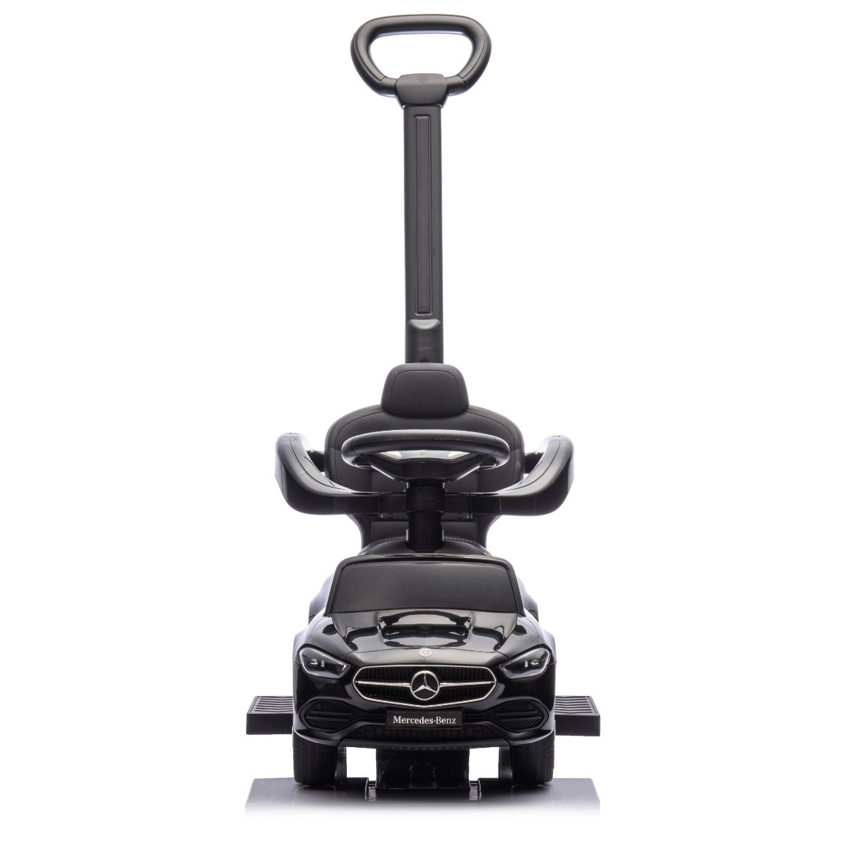 Eco Toys Zwart Mercedes Benz Loopauto met Duwstang