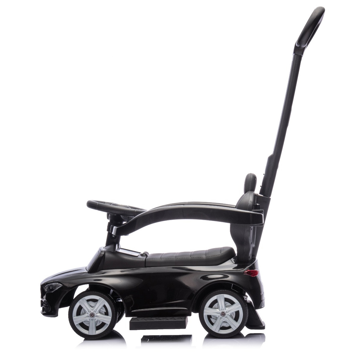 Eco Toys Zwart Mercedes Benz Loopauto met Duwstang