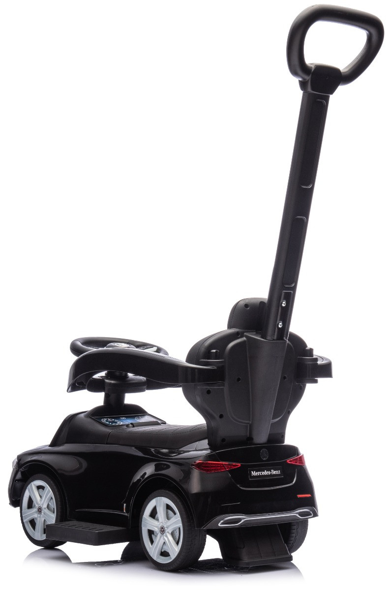 Eco Toys Zwart Mercedes Benz Loopauto met Duwstang