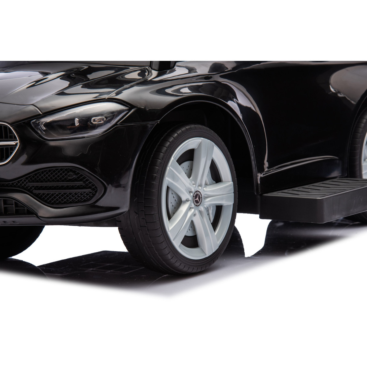 Eco Toys Wit Mercedes Benz Loopauto met Duwstang