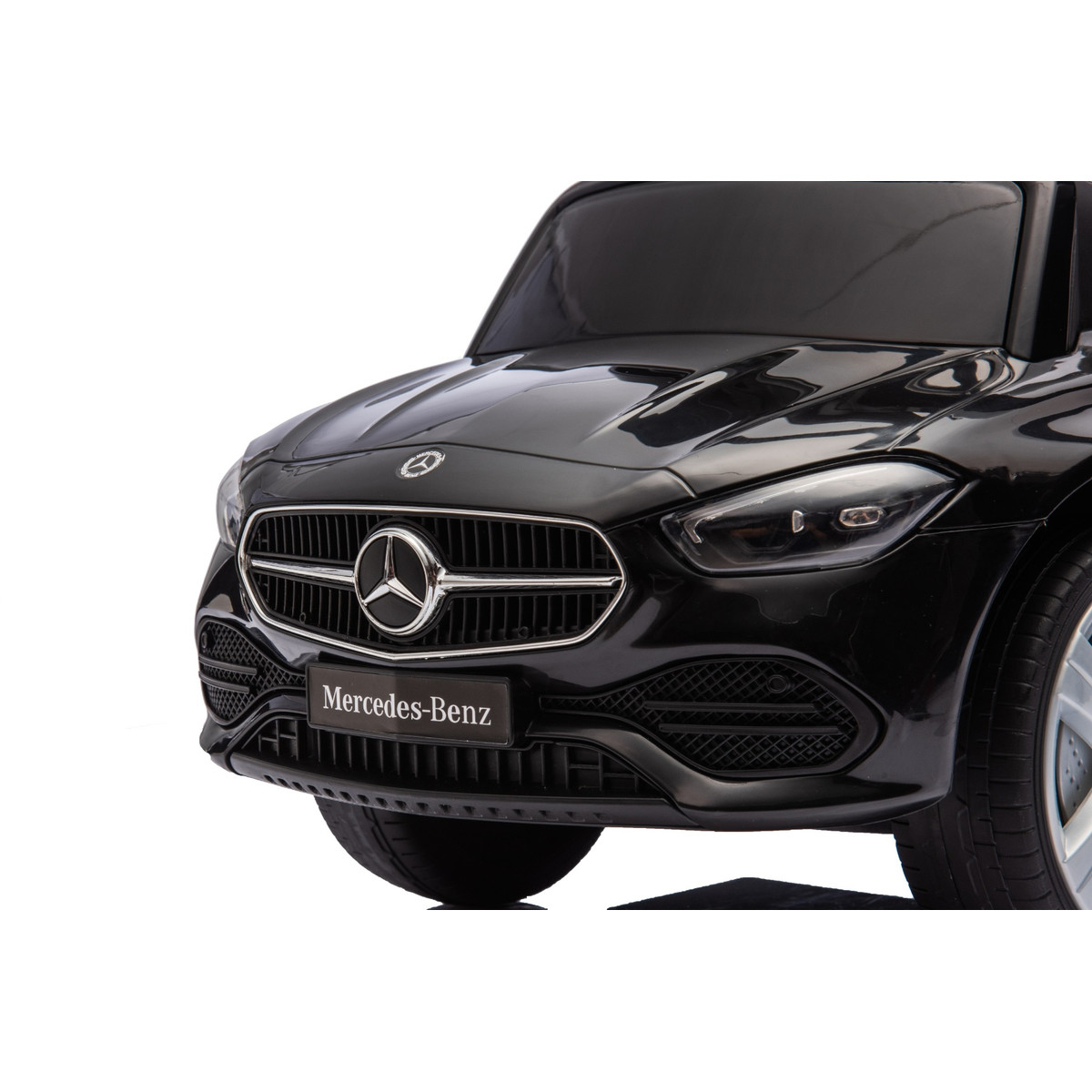Eco Toys Wit Mercedes Benz Loopauto met Duwstang