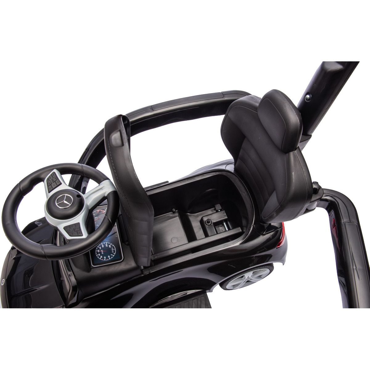 Eco Toys Wit Mercedes Benz Loopauto met Duwstang