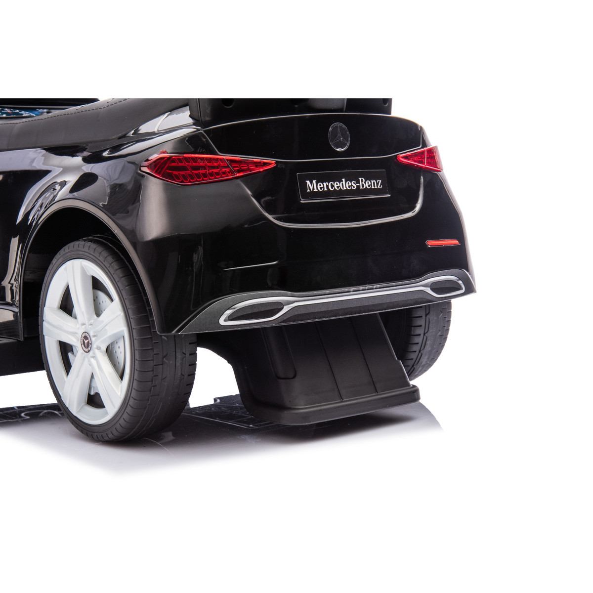 Eco Toys Wit Mercedes Benz Loopauto met Duwstang