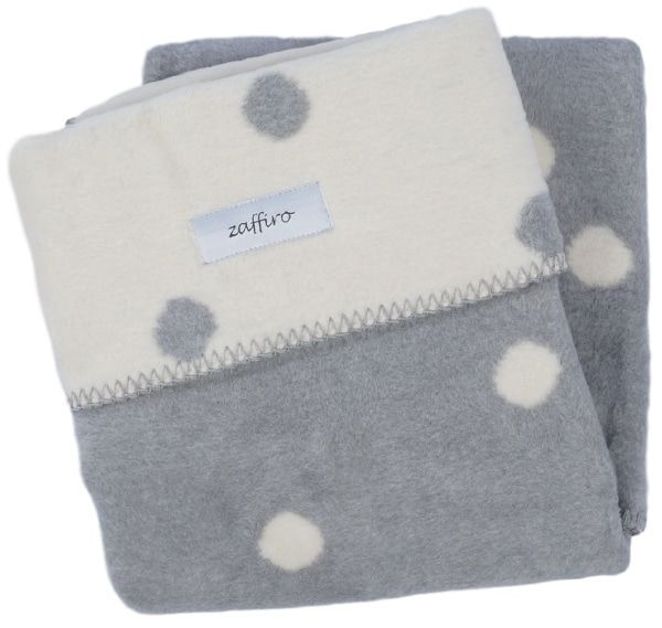 Zaffiro Ecru & Grijs Gestipt 100 x 150 cm Ledikantdeken