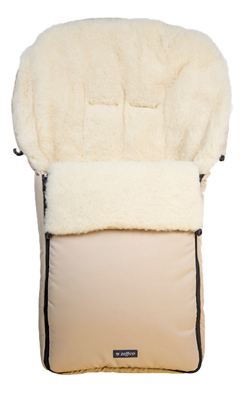 Zaffiro Wol Beige Universele Afritsbare Voetenzak