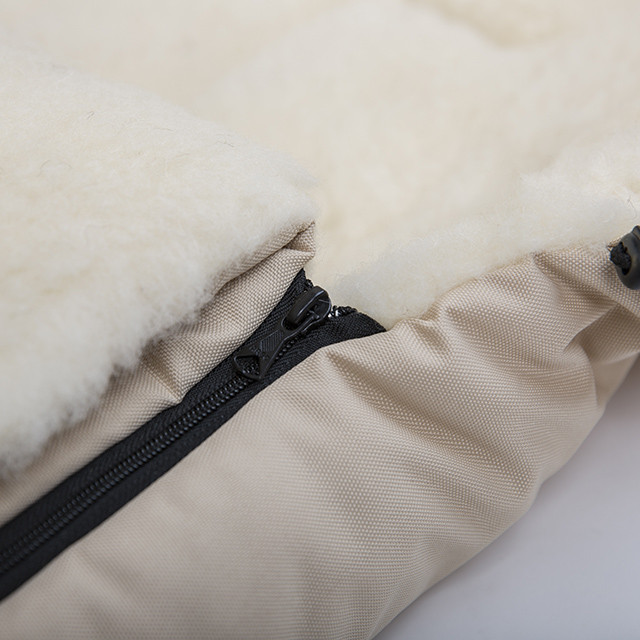 Zaffiro Wol Beige Universele Afritsbare Voetenzak