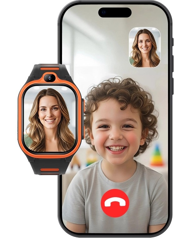 Forever Boost Black GPS WiFi 4G Kinder Smartwatch