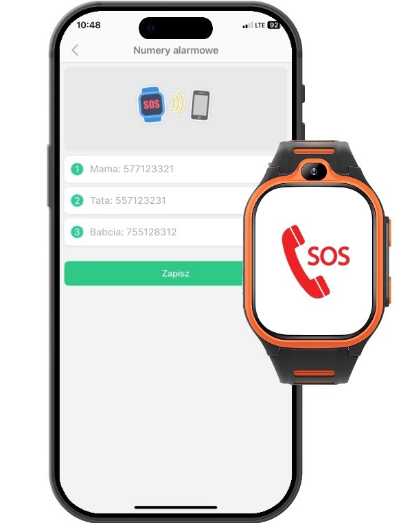 Forever Boost Black GPS WiFi 4G Kinder Smartwatch