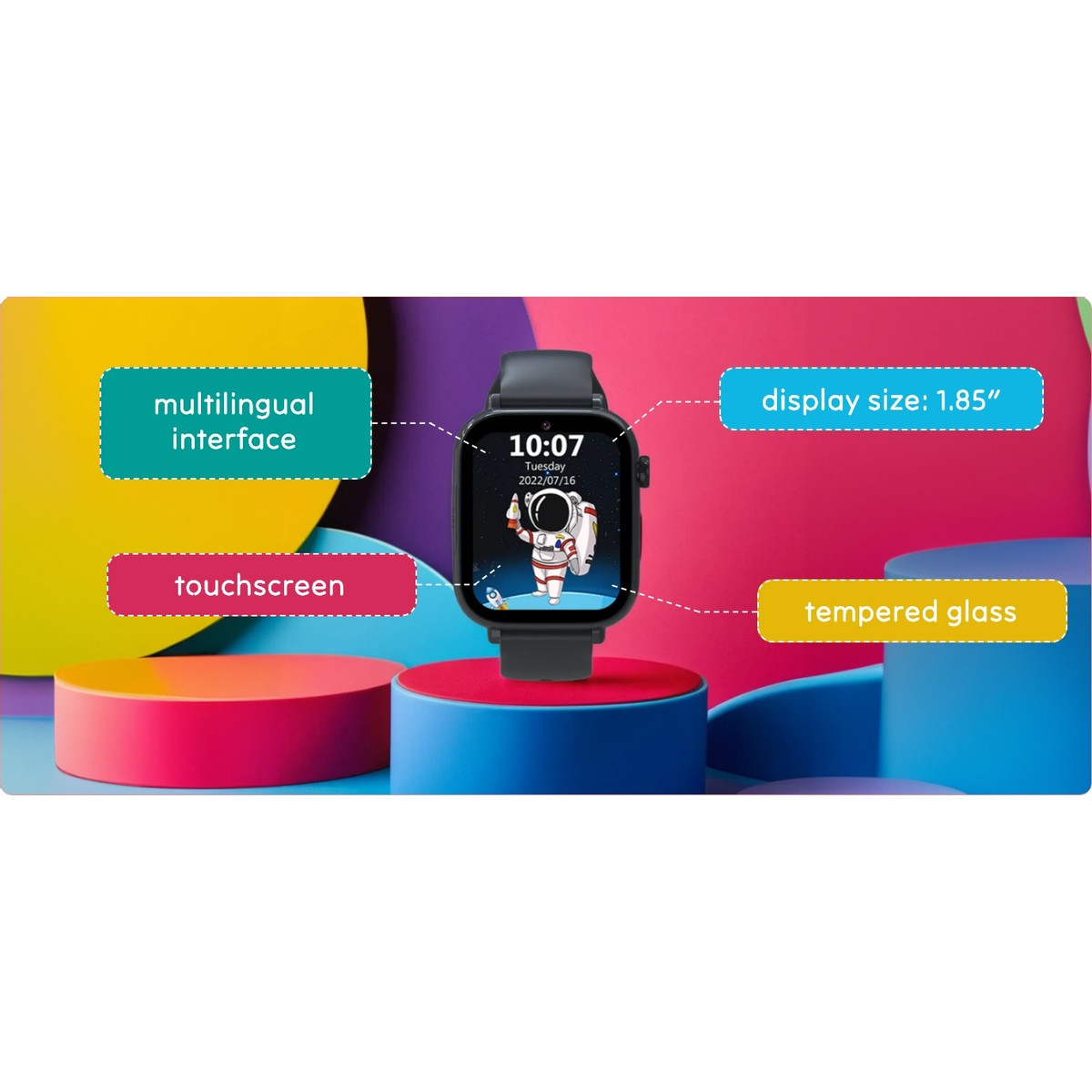 Forever Look Me! 3 Roze GPS Wifi 4G Kinder Smartwatch