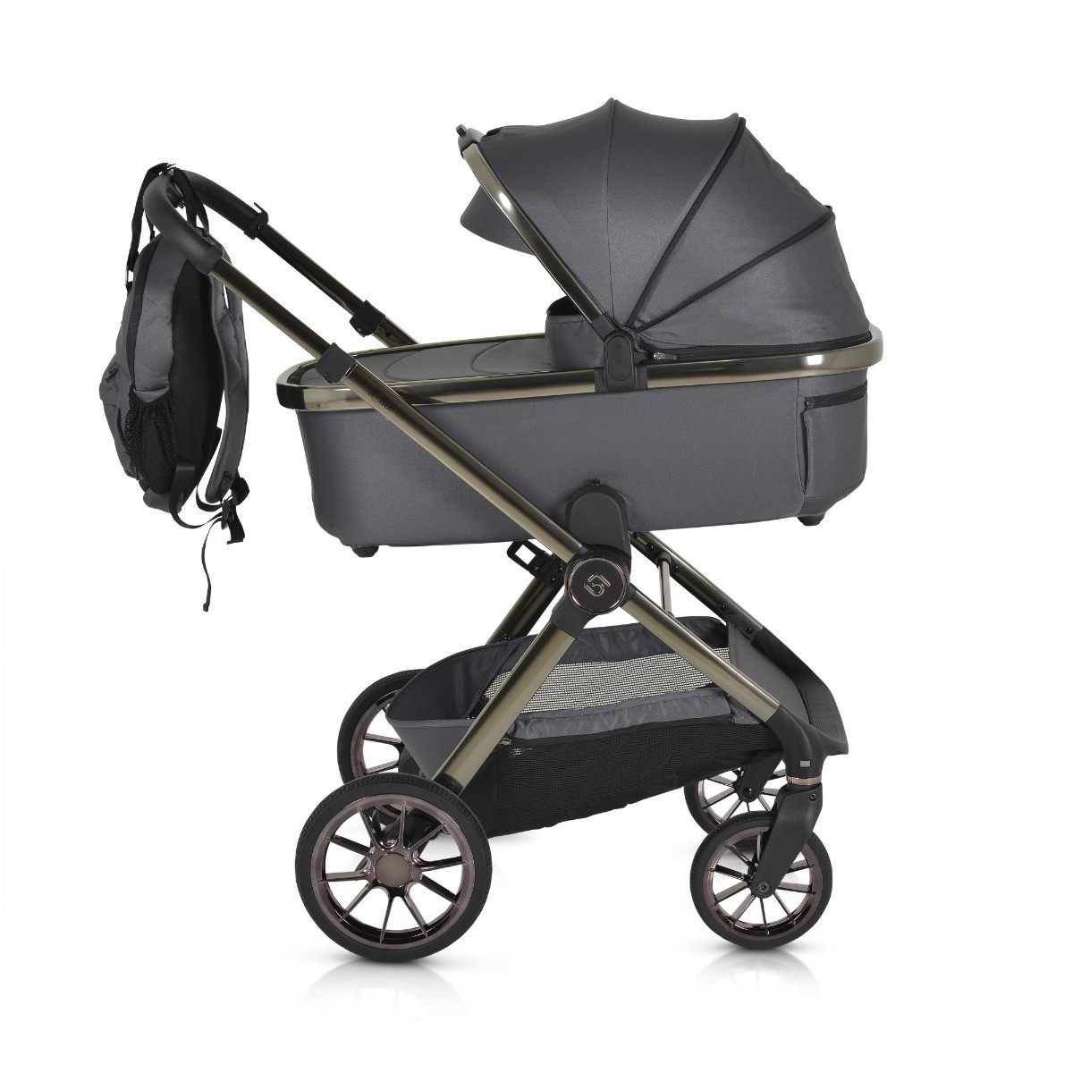 Cangaroo iClick Grey 3-in-1 Kinderwagen Incl. Autostoel