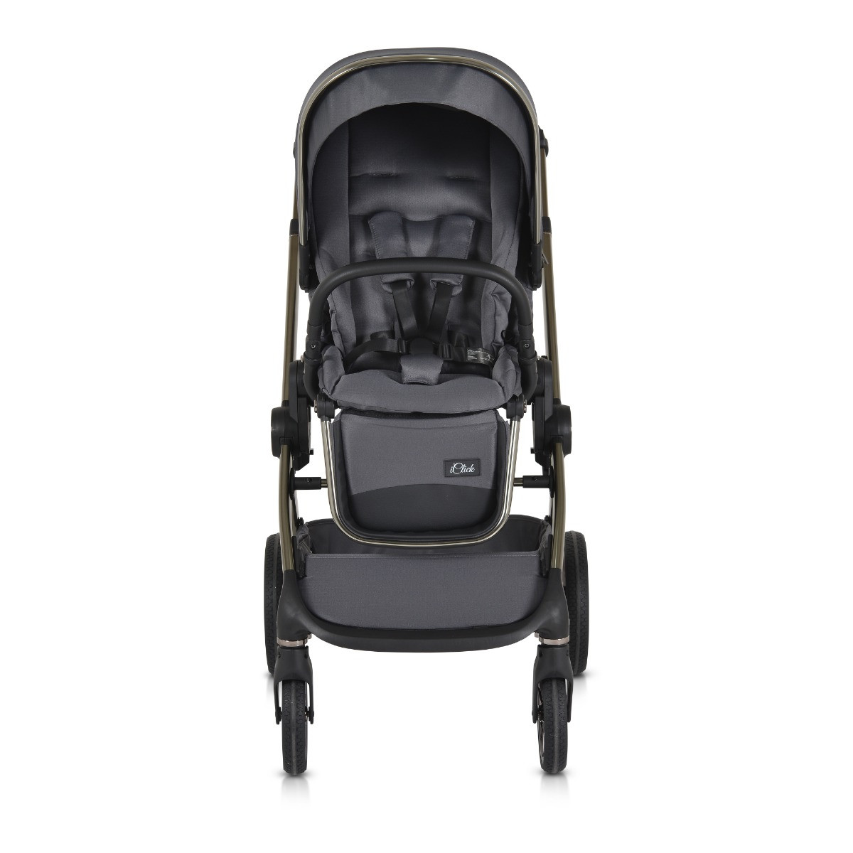 Cangaroo iClick Grey 3-in-1 Kinderwagen Incl. Autostoel