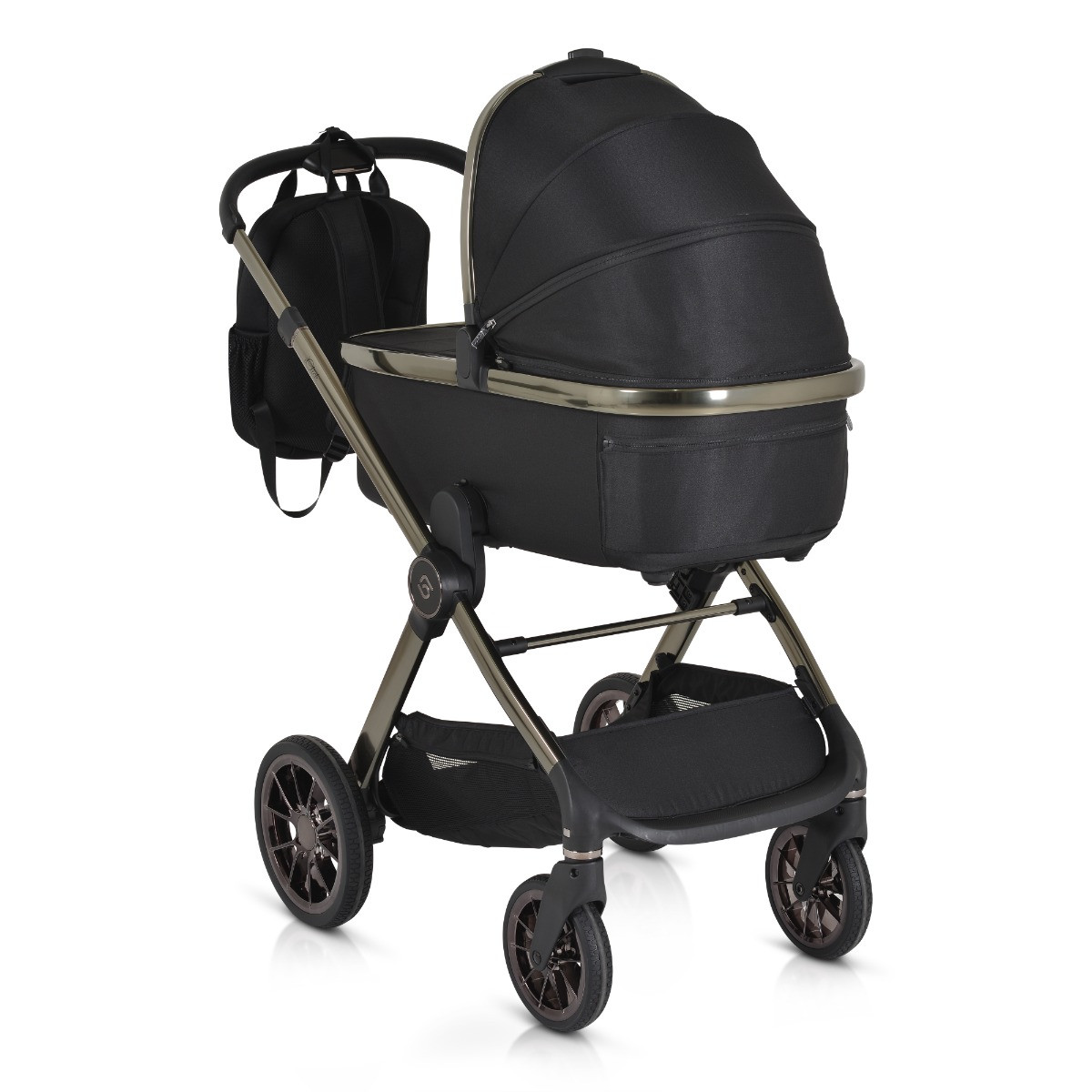 Cangaroo iClick Black 3-in-1 Kinderwagen Incl. Autostoel
