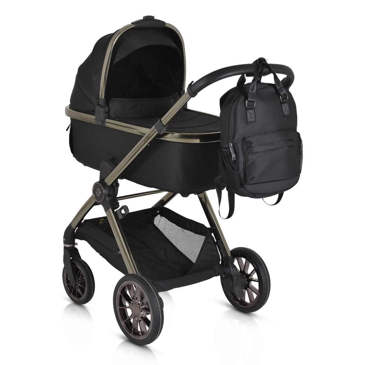 Cangaroo iClick Black 3-in-1 Kinderwagen Incl. Autostoel