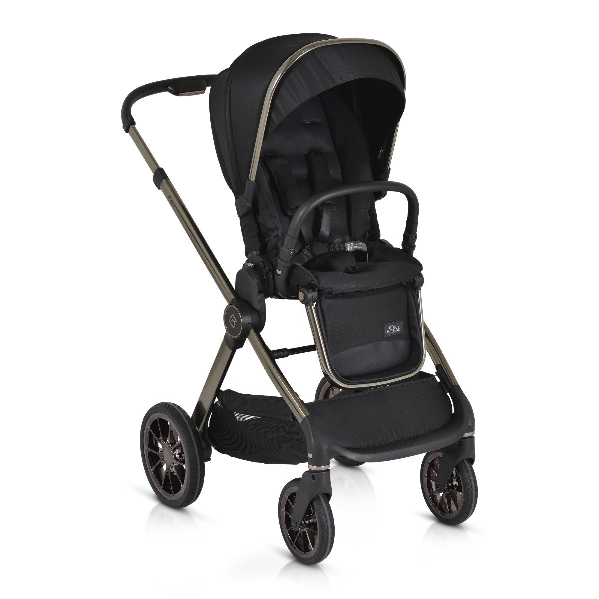 Cangaroo iClick Black 3-in-1 Kinderwagen Incl. Autostoel