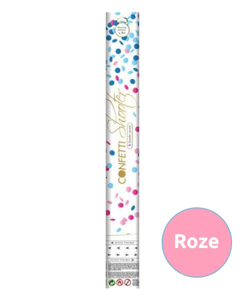 Jep-Party Gender Reveal Roze 40 cm Confetti Shooter