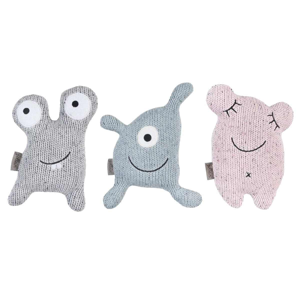 Jollein 3 Stuks Confetti Monster Knuffel