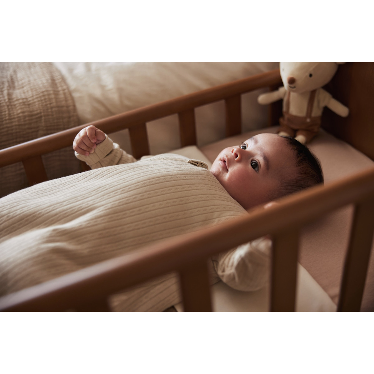 Jollein Ajour Nougat Newborn 4-Seizoenen Slaapzak