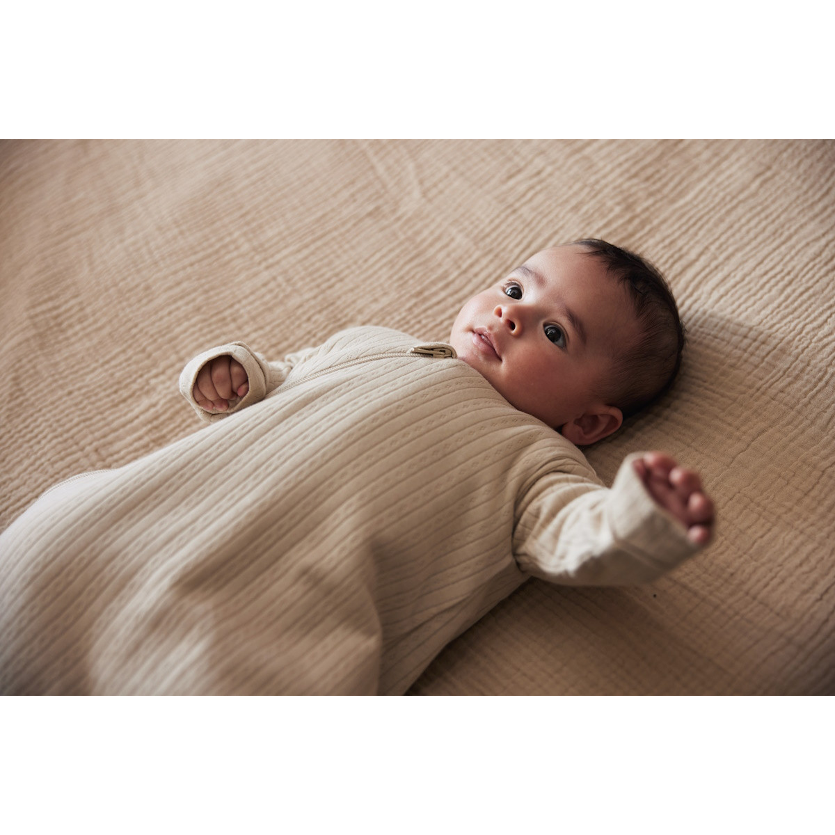 Jollein Ajour Nougat Newborn 4-Seizoenen Slaapzak