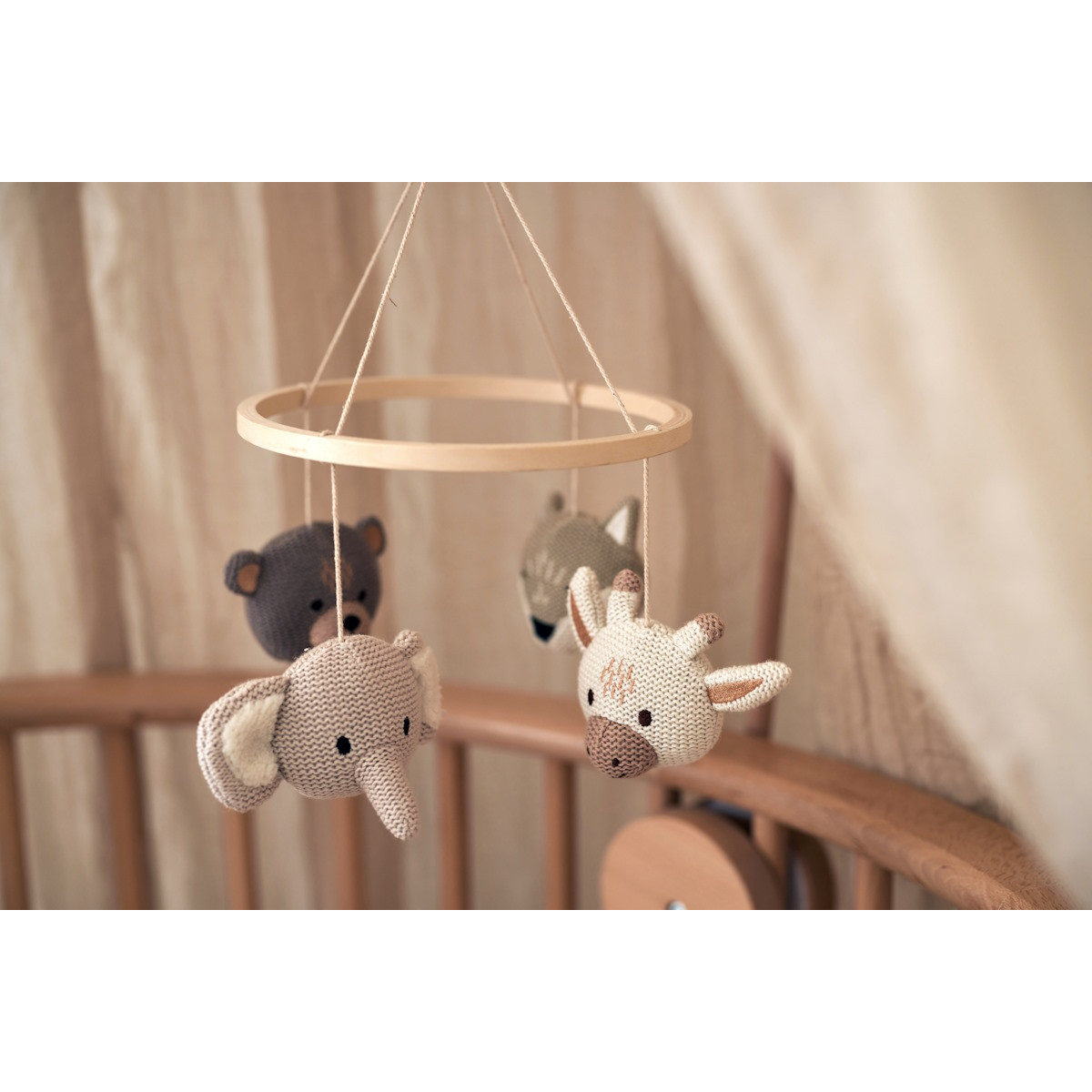 Jollein Animals Houten Babymobiel