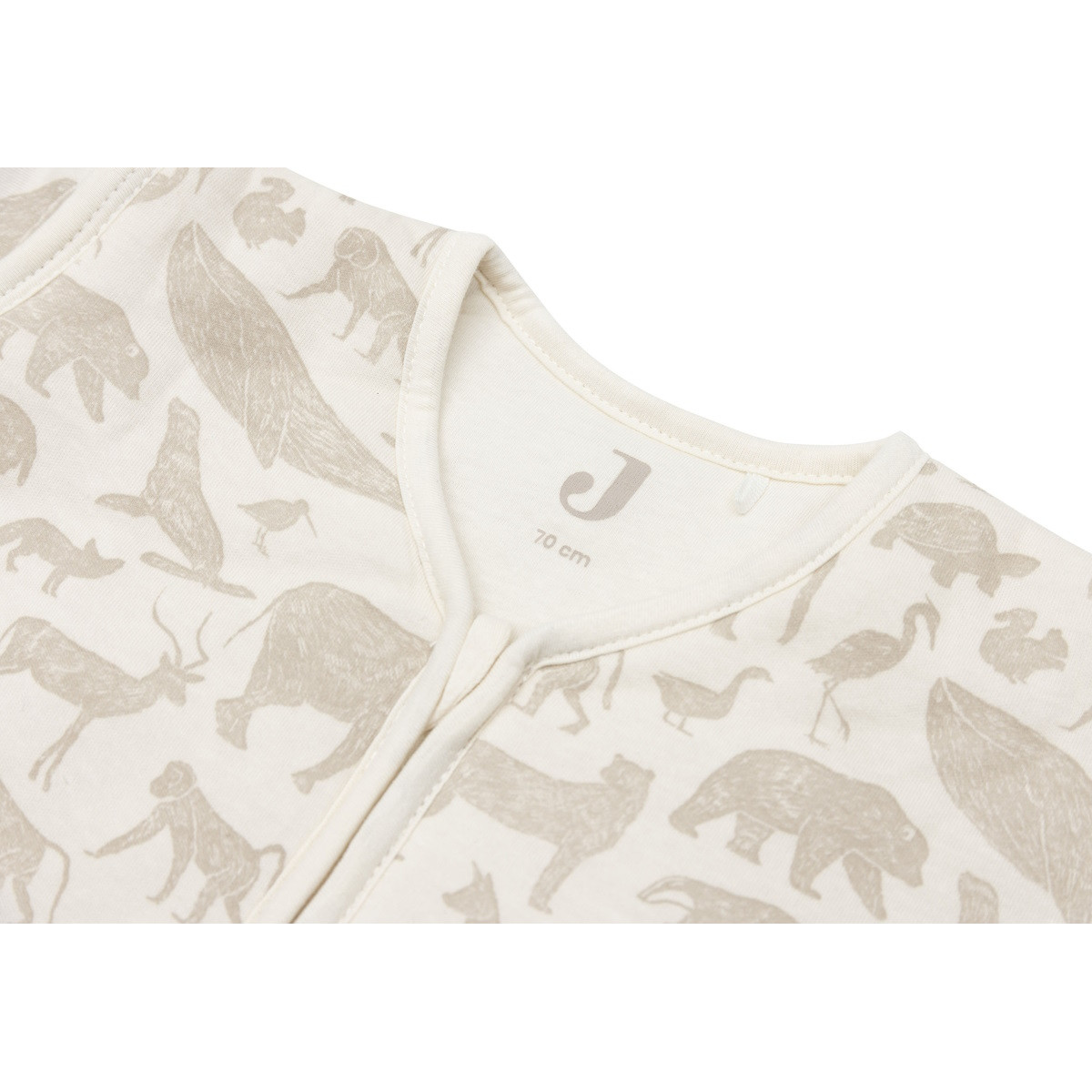 Jollein Animals Nougat 70 cm Slaapzak met Afritsbare Mouwen