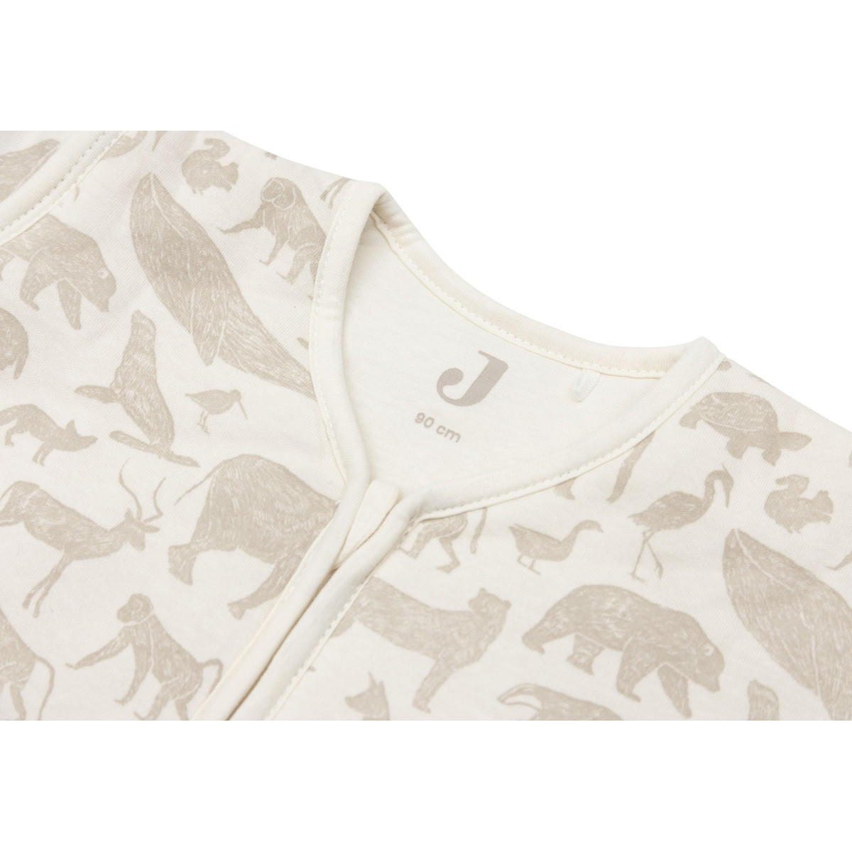 Jollein Animals Nougat 90 cm Slaapzak met Afritsbare Mouwen