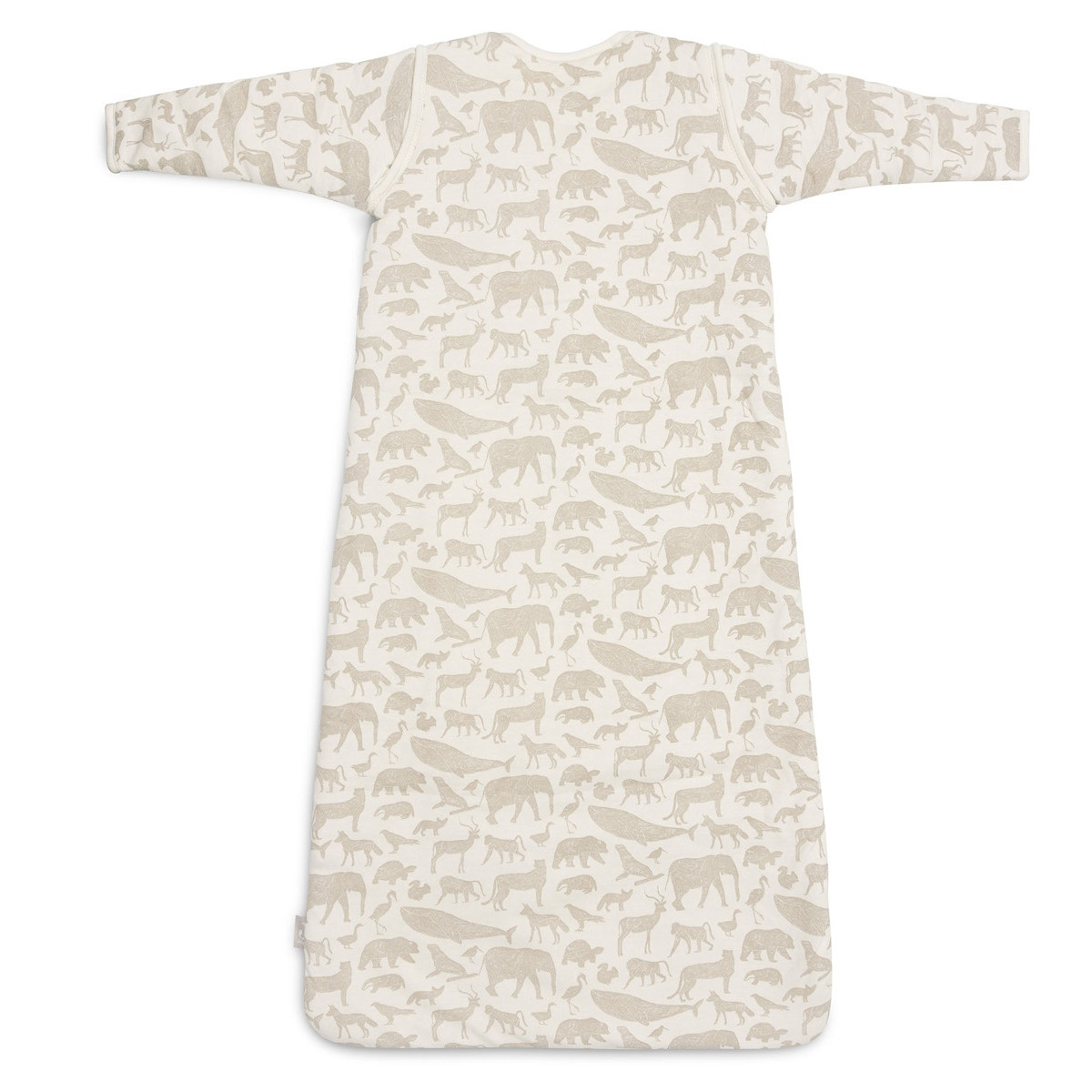 Jollein Animals Nougat 90 cm Slaapzak met Afritsbare Mouwen