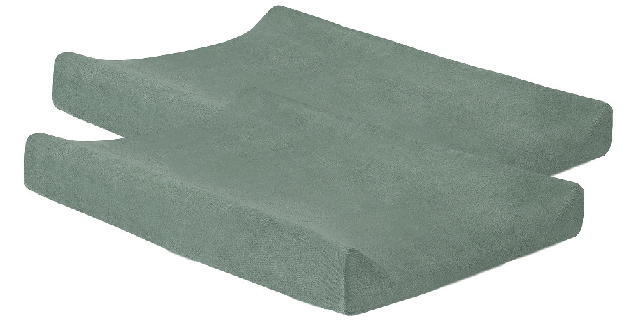 Jollein Ash Green Badstof Aankleedkussenhoes 2 Stuks