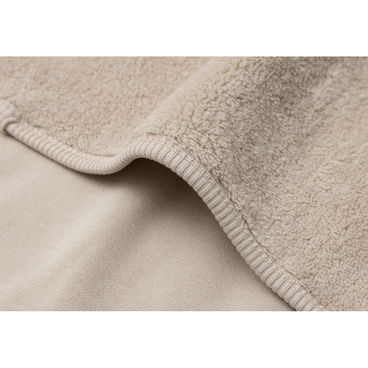 Jollein Basic Jersey/Sherpa Warm Sand 100x150 cm Ledikantdeken